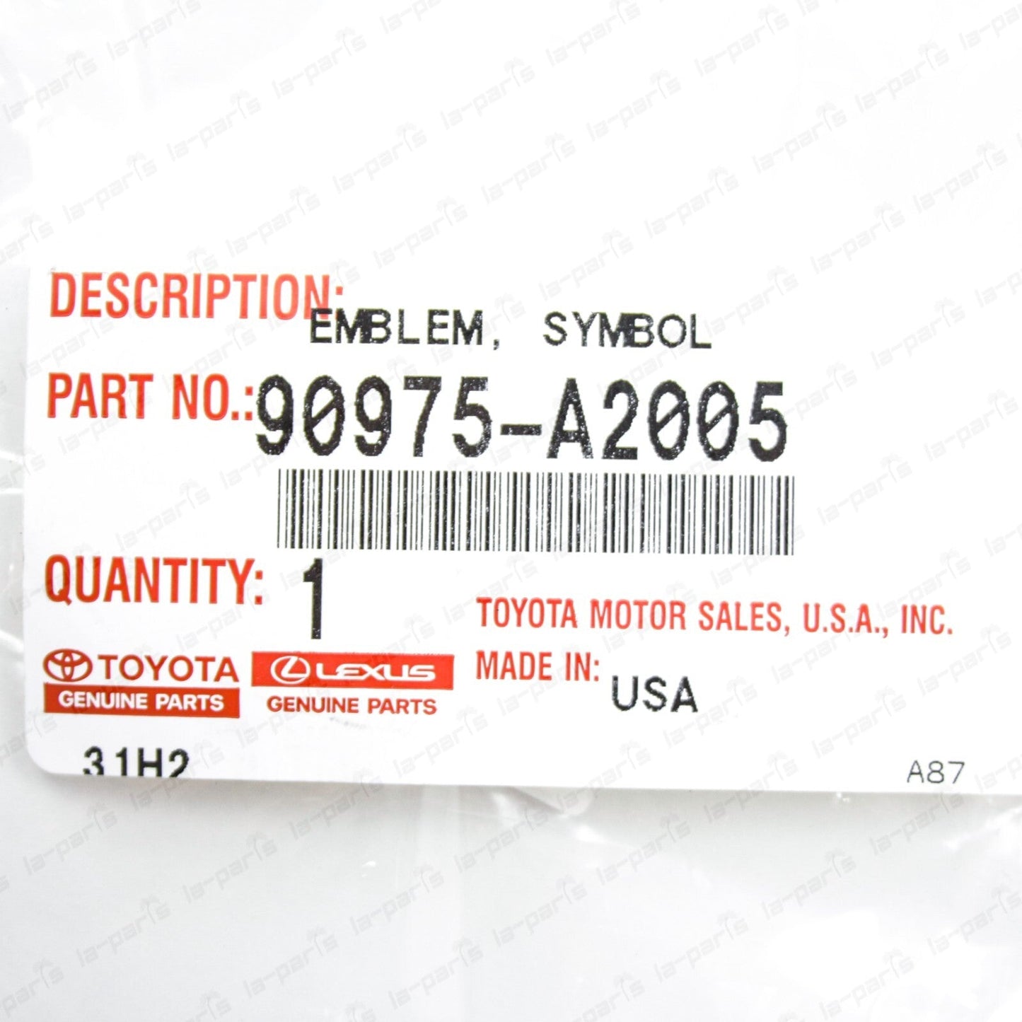 Genuine Toyota 14-22 Tundra Platinum SR5 Radiator Grille Emblem 90975-A2005