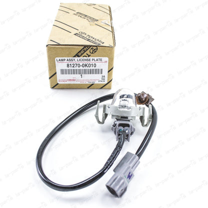 New Genuine Toyota 05-15 HILUX License Plate Lamp Assy 81270-0K010