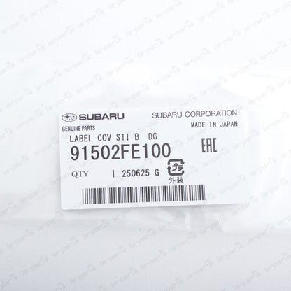 New Genuine OEM Subaru 2004-2005 Impreza WRX STi Fog Cover Decal 91502FE100