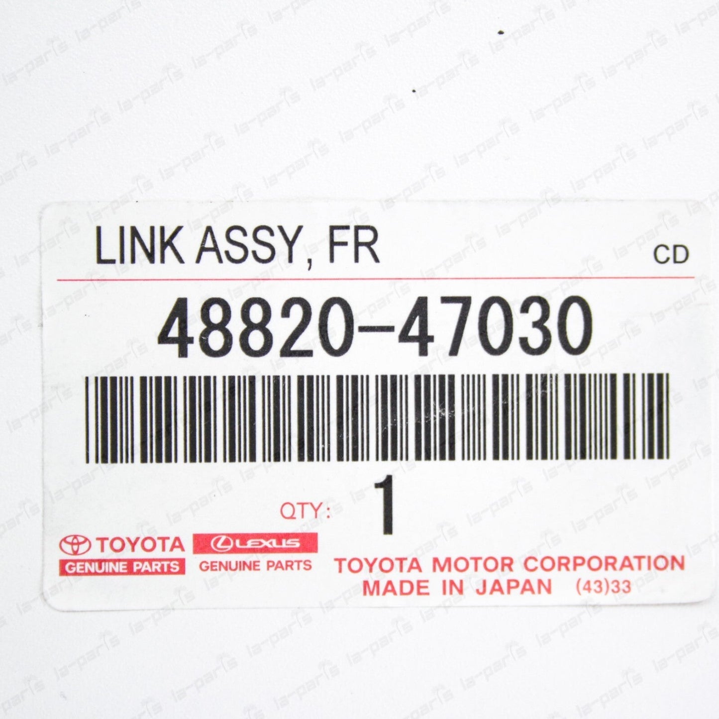 New Genuine OEM Toyota 12-17 Prius V Front Stabilizer Bar 48820-47030 Set of 2