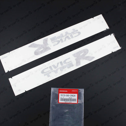 GENUINE HONDA CIVIC TYPE-R EK9 SIDE DECAL DARK OUTLINE 75773-S03-Z00ZA SET OF 2