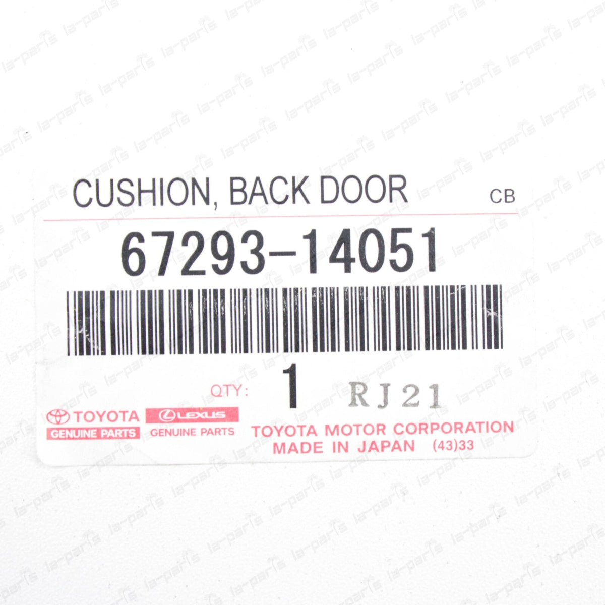 New Genuine Toyota 1993-1998 Supra Lower Back Door Stopper Cushion Kit