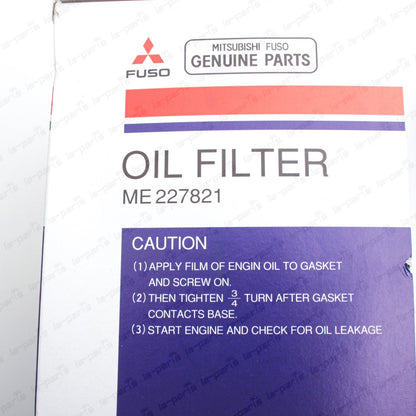 New Genuine OEM Mitsubishi Diesel Engine Oil Filter ME227821