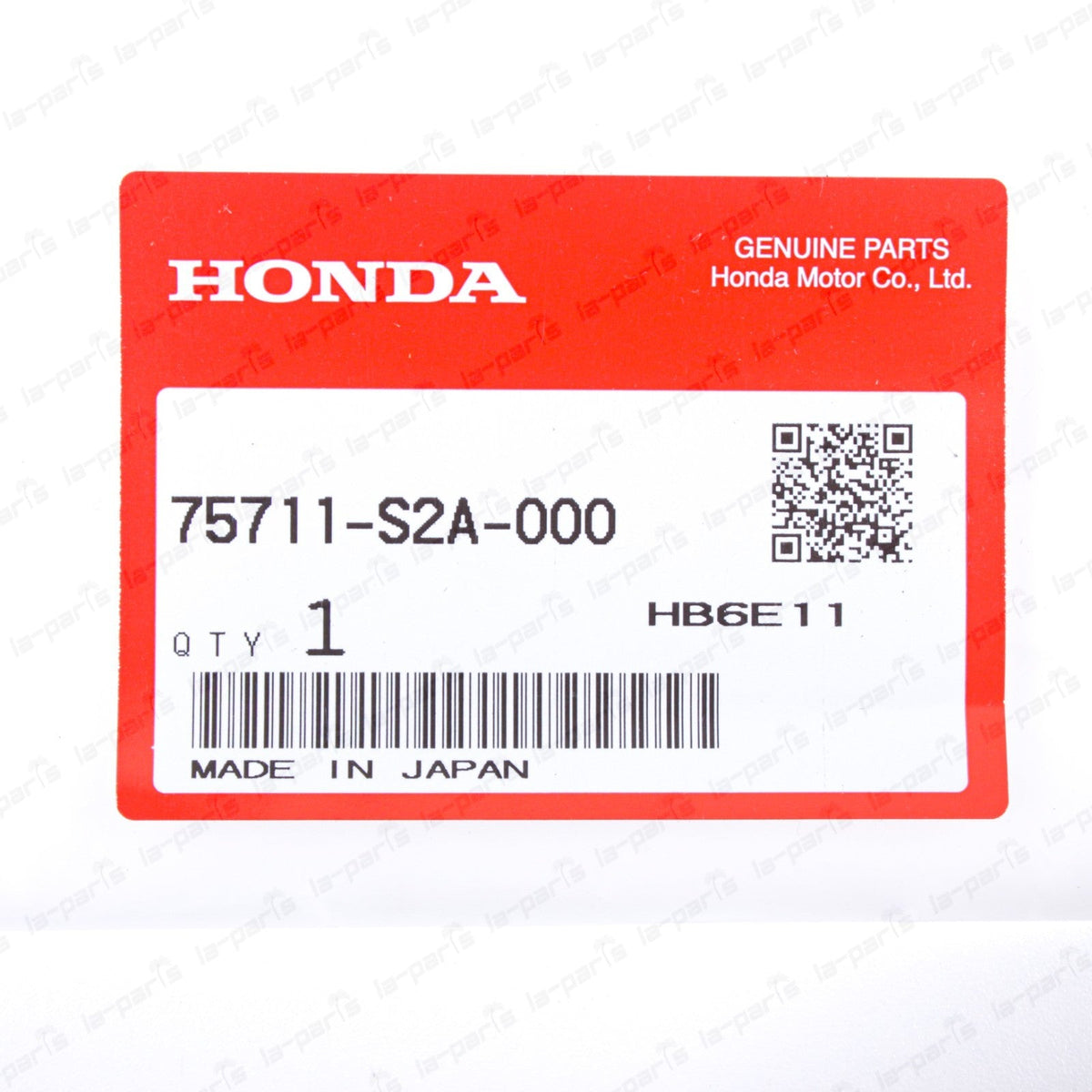 New Genuine OEM Honda 00-09 S2000 Side Fender 2000 Emblem 75711-S2A-000 Qty:1