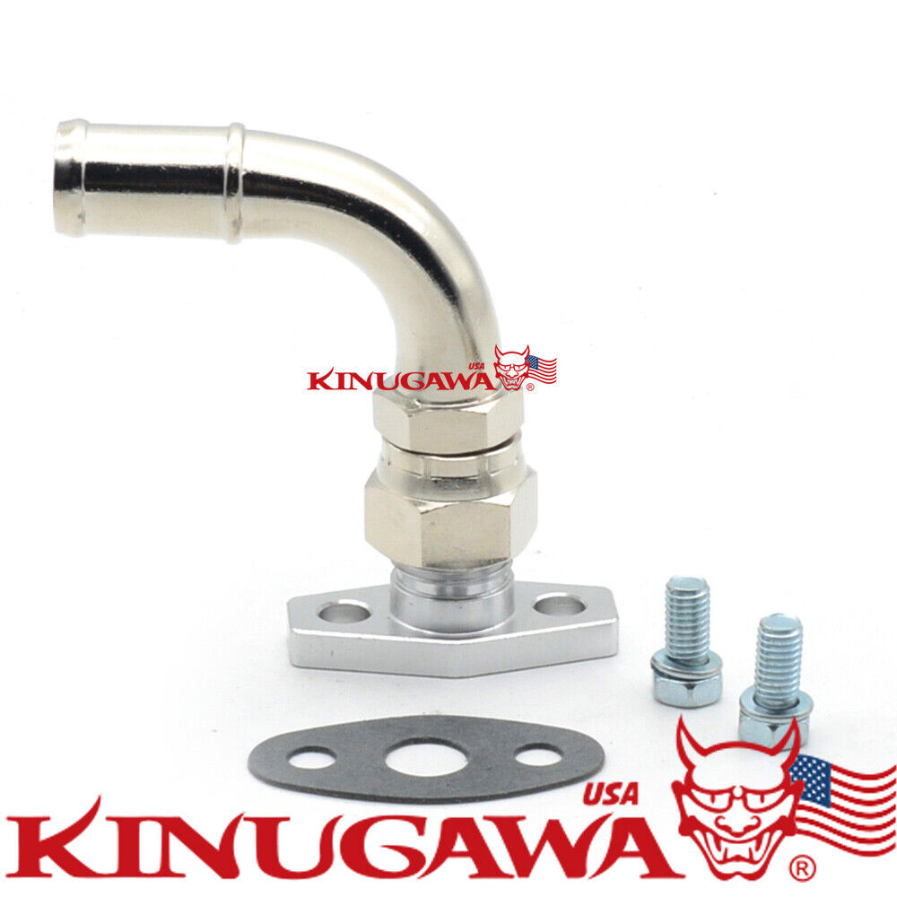 Turbo Oil Return Drain Pipe Kit For Borgwarner EFR 6258 6758 90Deg 19mm 3/4"