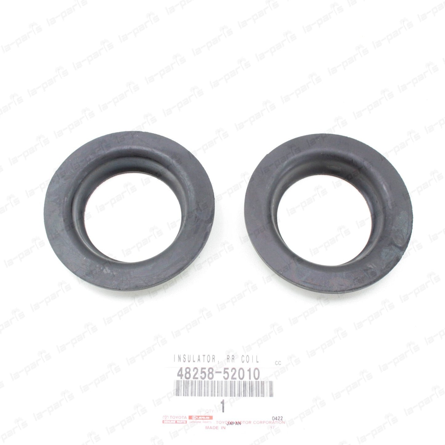 GENUINE TOYOTA SCION xA xB LOWER REAR COIL SPRING INSULATOR 48258-52010 2 PCS