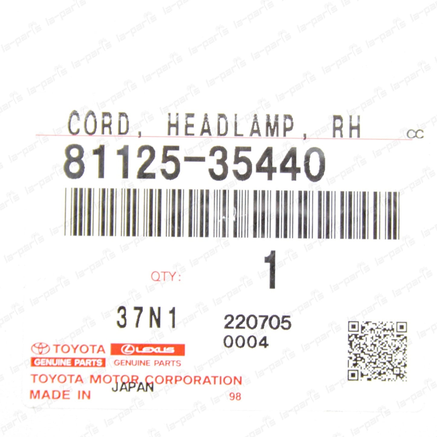 New Genuine Toyota 04-09 4Runner Turn Signal Clearance Lamp Harness 81125-35440