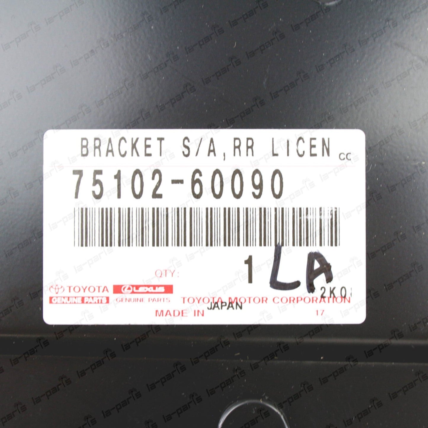 New Genuine Toyota Land Cruiser 70 Rear License Plate Bracket 75102-60090