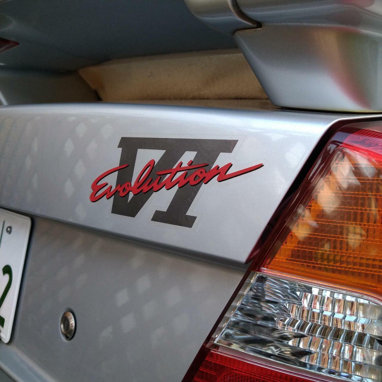 NEW GENUINE MITSUBISHI LANCER EVO 6 CP9A EVOLUTION VI DECAL STICKER MR604111
