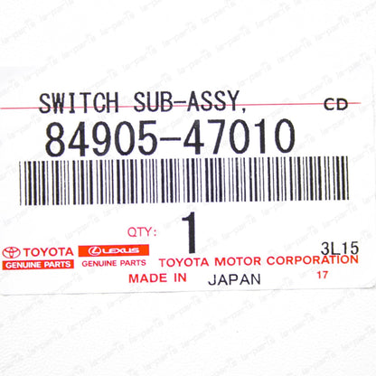 Genuine Toyota 04-09 Prius Luggage Electric Key Switch W/smart Entry 84905-47010