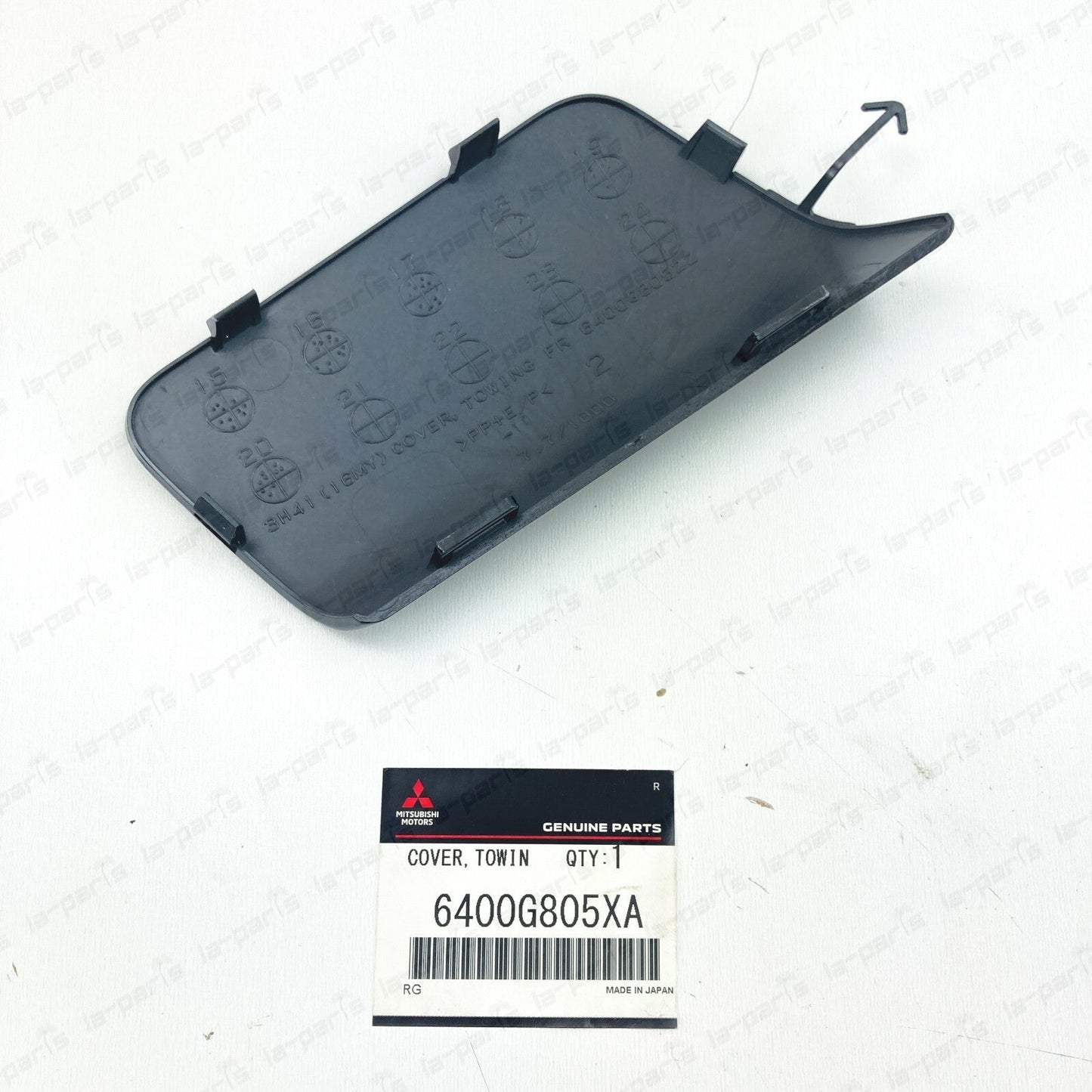 NEW GENUINE MITSUBISHI 16-17 LANCER TOW EYE CAP FRONT BUMPER 6400G805XA