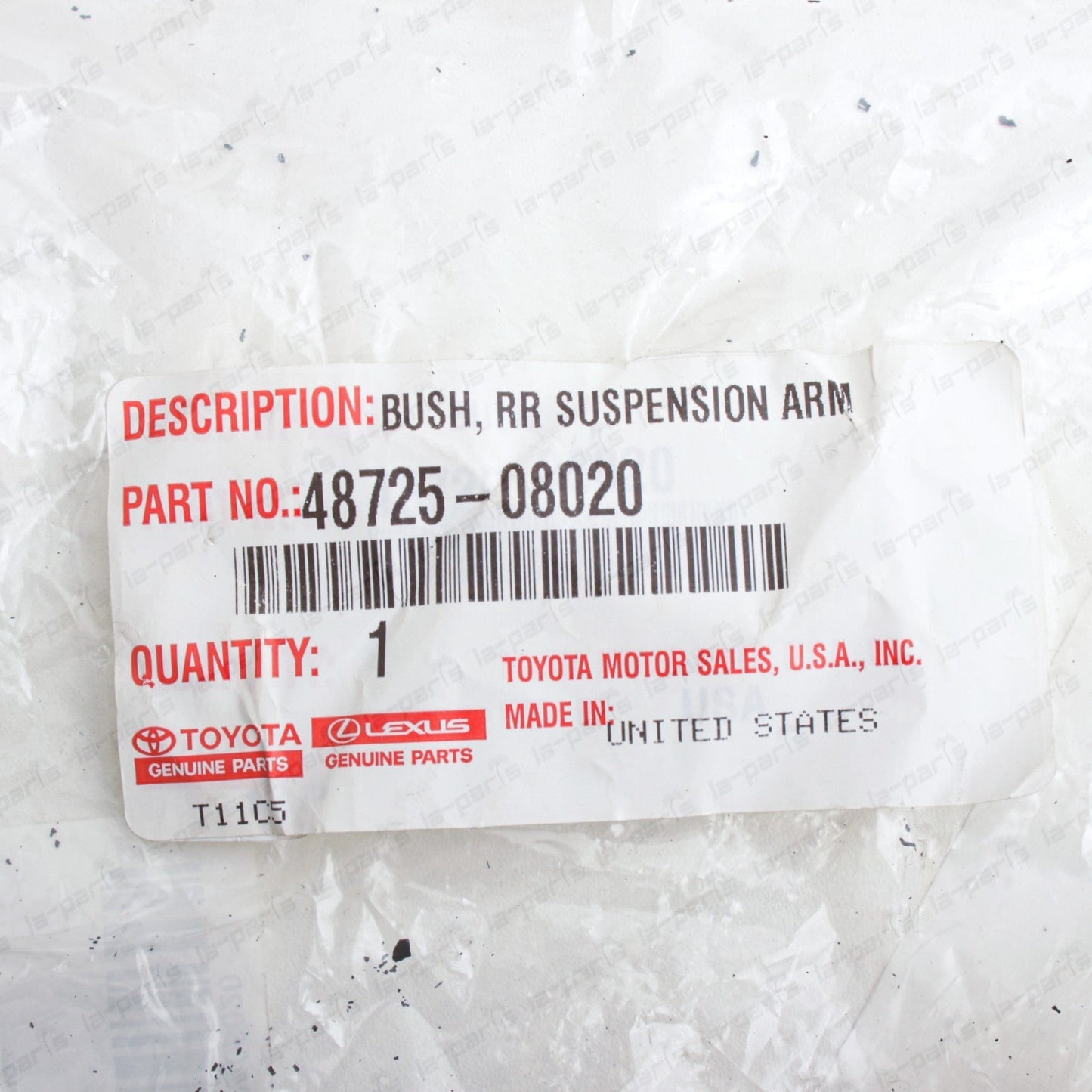 New Genuine OEM Toyota 2004-2020 Sienna Axle Beam Bushing 48725-08020