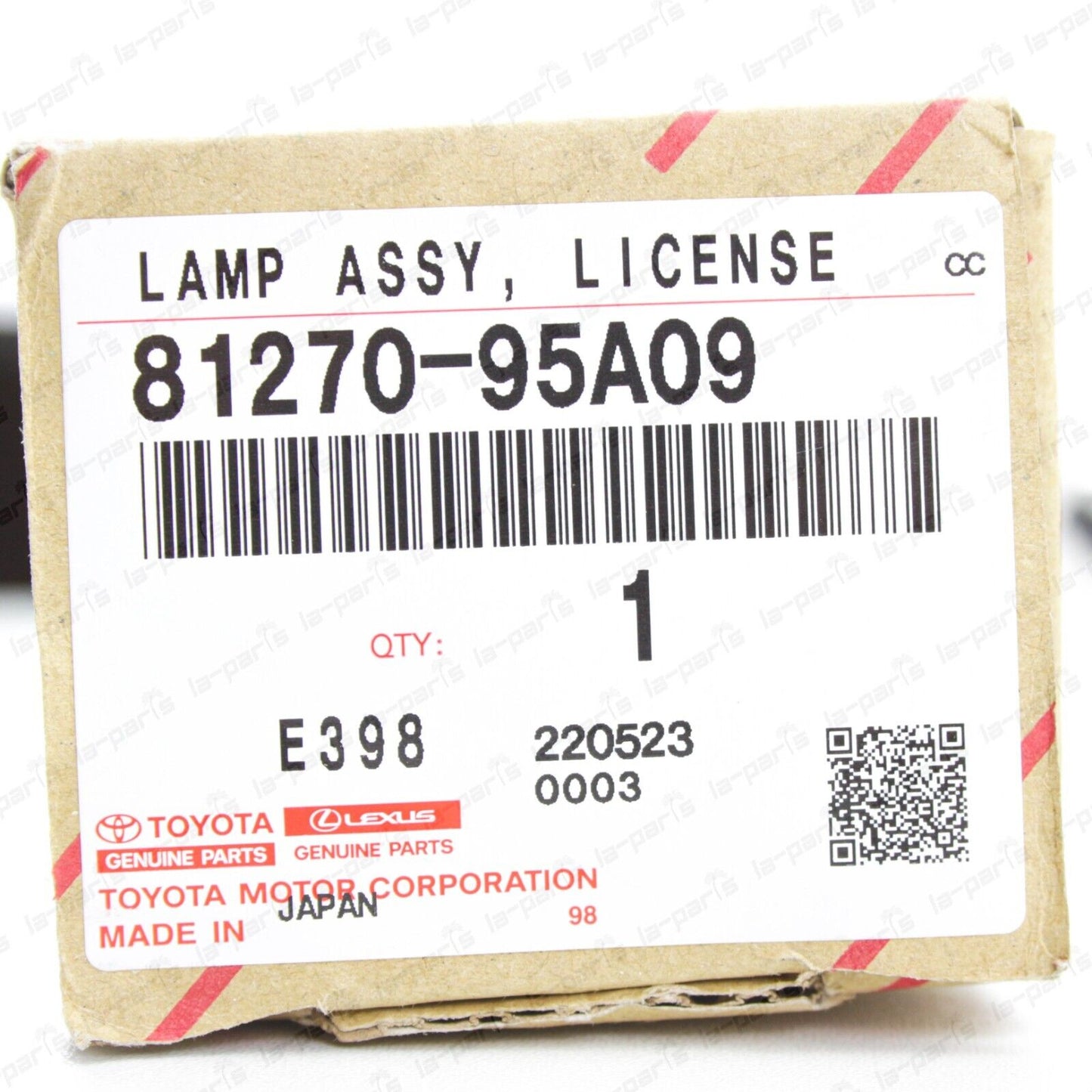 Genuine Toyota Land Cruiser FJ60 FJ62 BJ60 Rear License Plate Lamp 81270-95A09