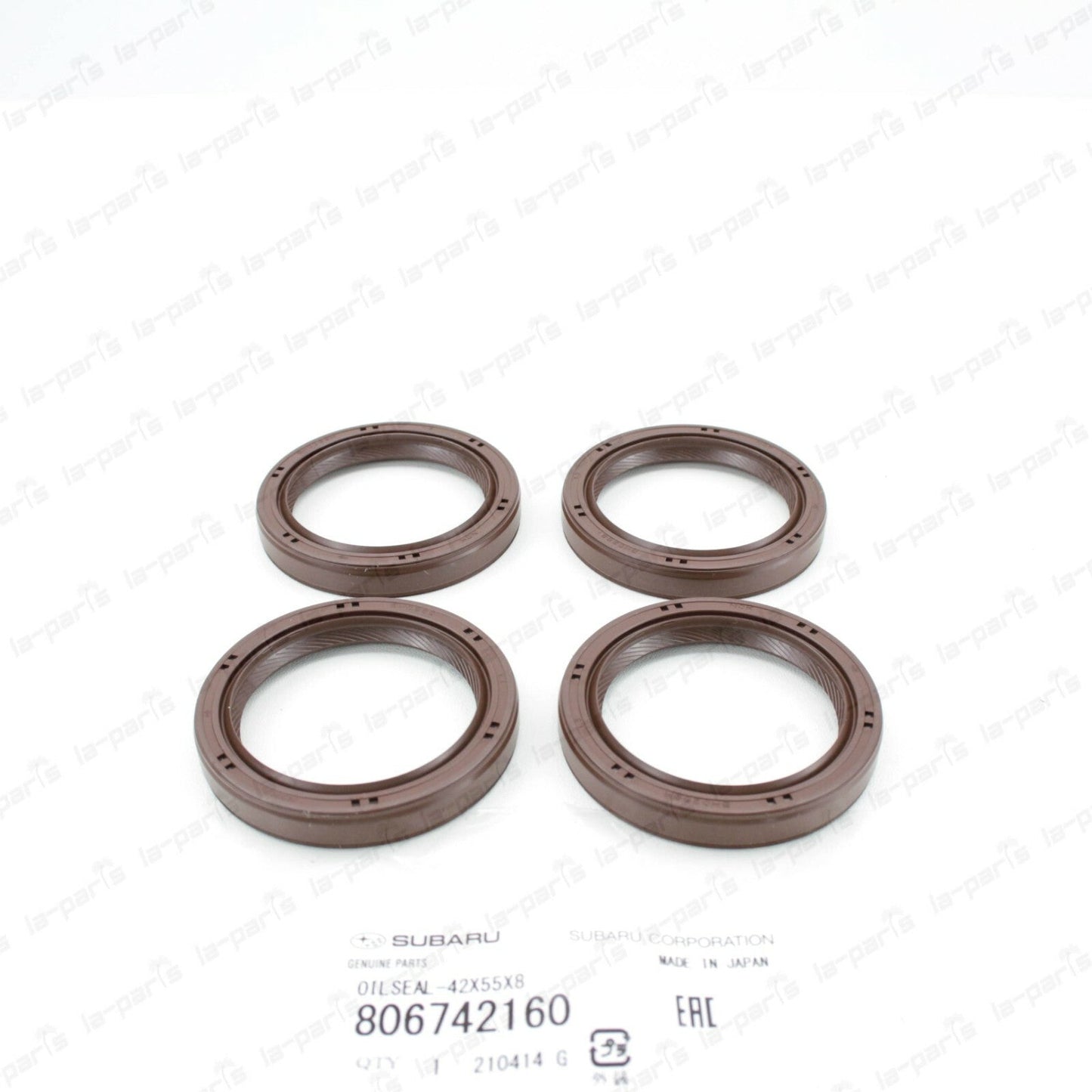 GENUINE SUBARU 2008-2017 WRX STI 2010-2017 LEGACY GT CAMSHAFT SEAL SET OF 4