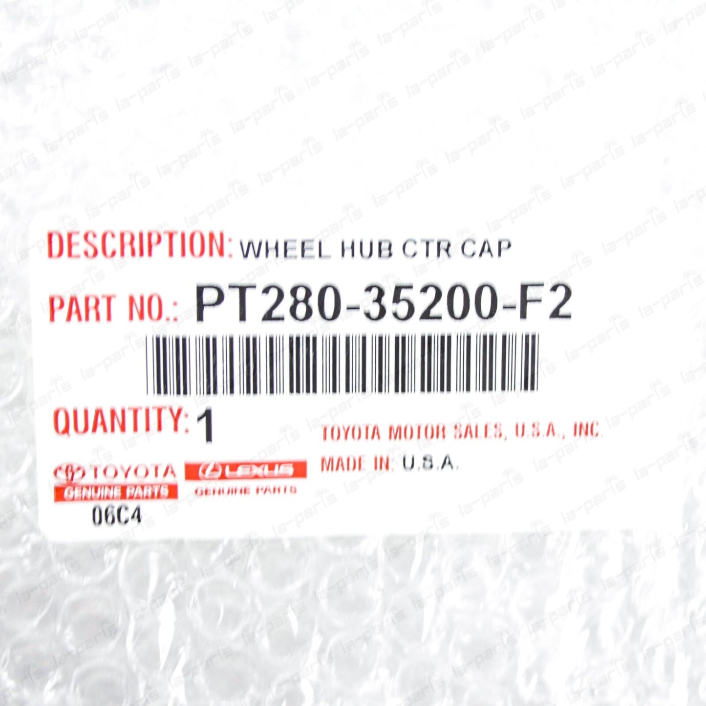 New Genuine OEM Toyota 2020 TRD Tacoma Wheel Center Cap PT280-35200-F2
