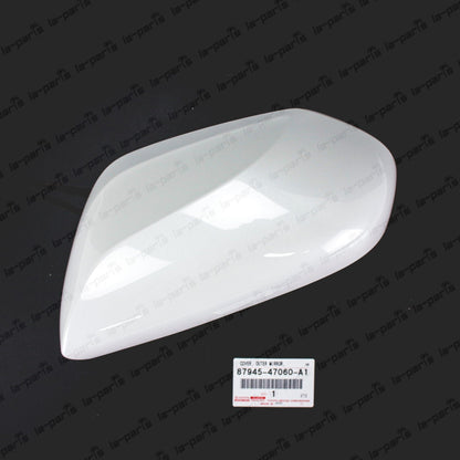 Genuine Toyota 16-21 Prius Driver Mirror Cover White Pearl 070 87945-47060-A1