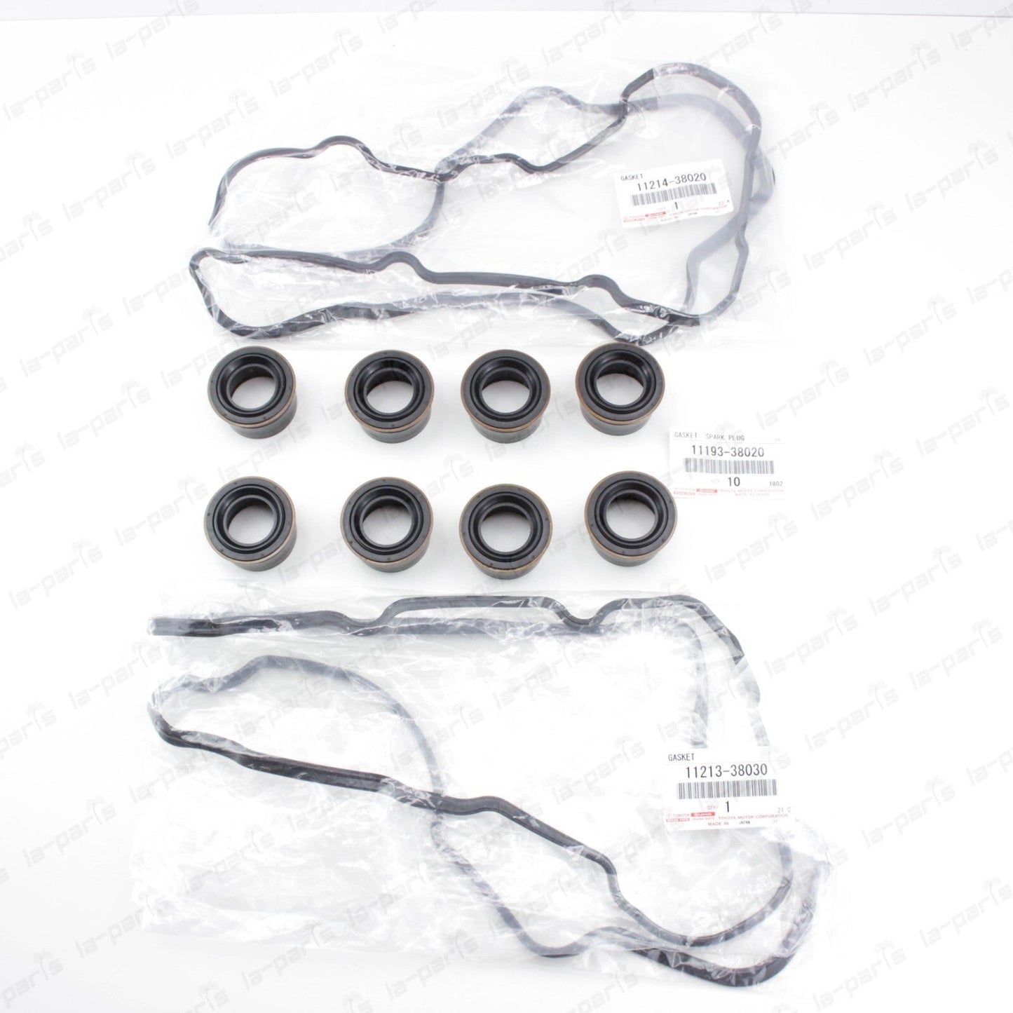 New Genuine Lexus 07-17 LS460 LS600h Valve Cover Gasket And Spark Plug Seal Set