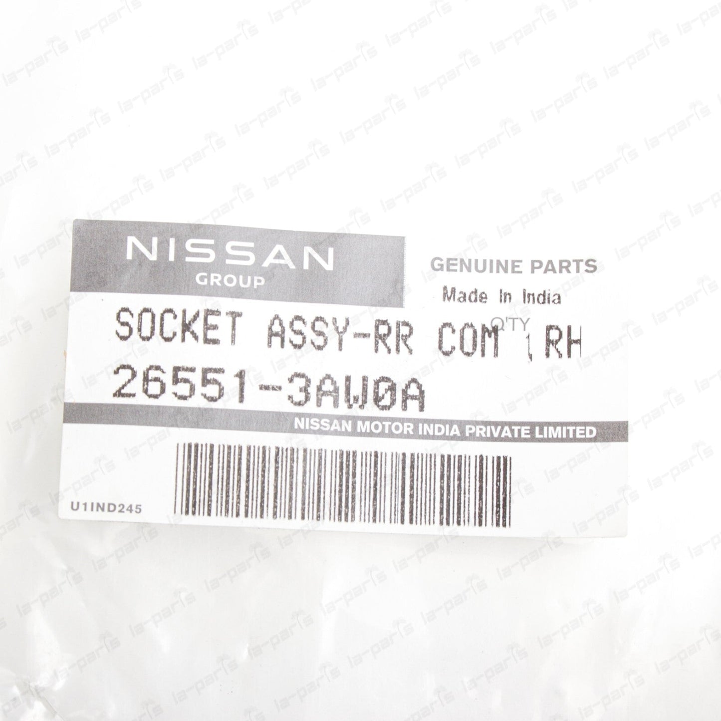Genuine Nissan 12-19 Versa Passenger Rear Combination Lamp Socket 26551-3AW0A