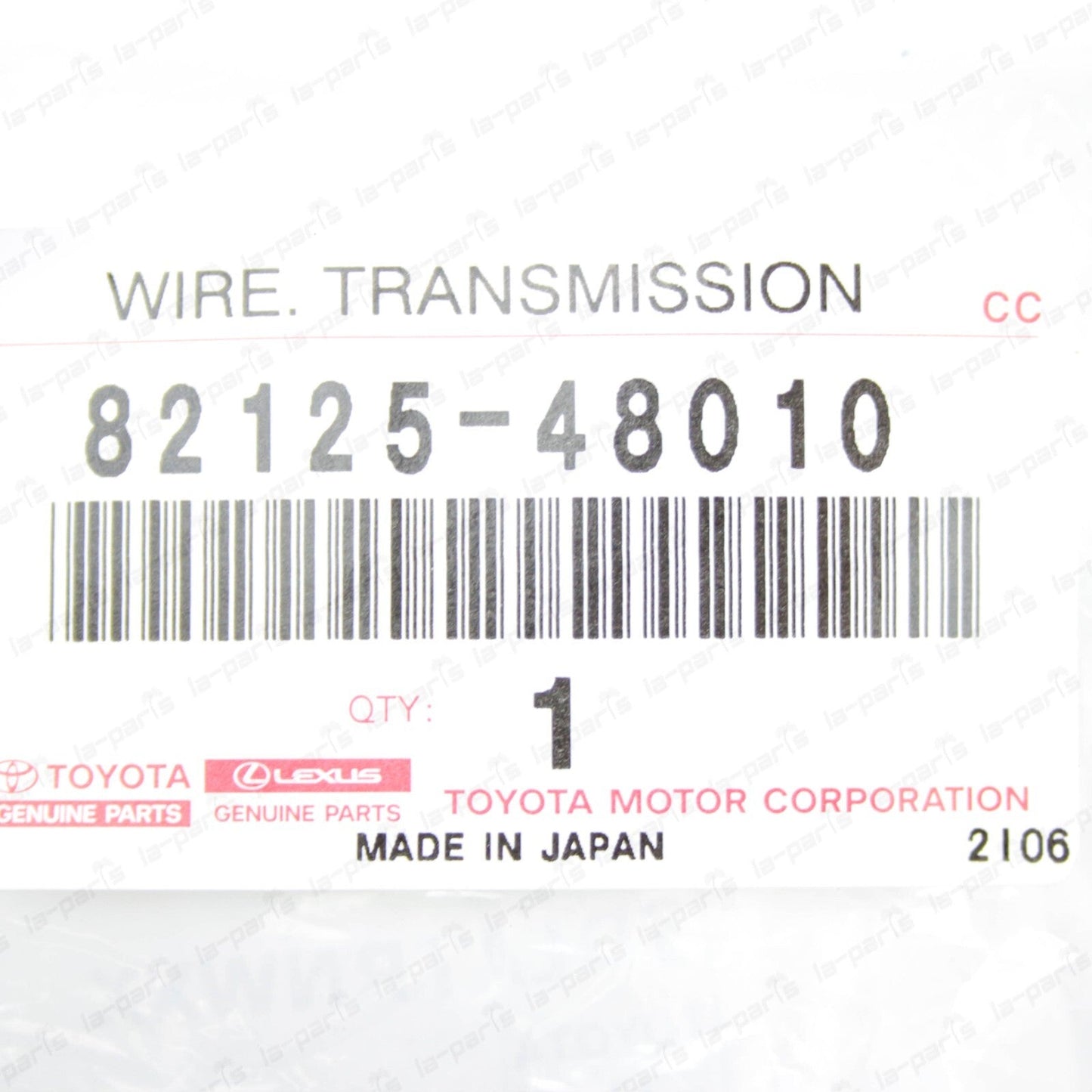 New Genuine OEM Toyota Lexus Transmission Wire 82125-48010
