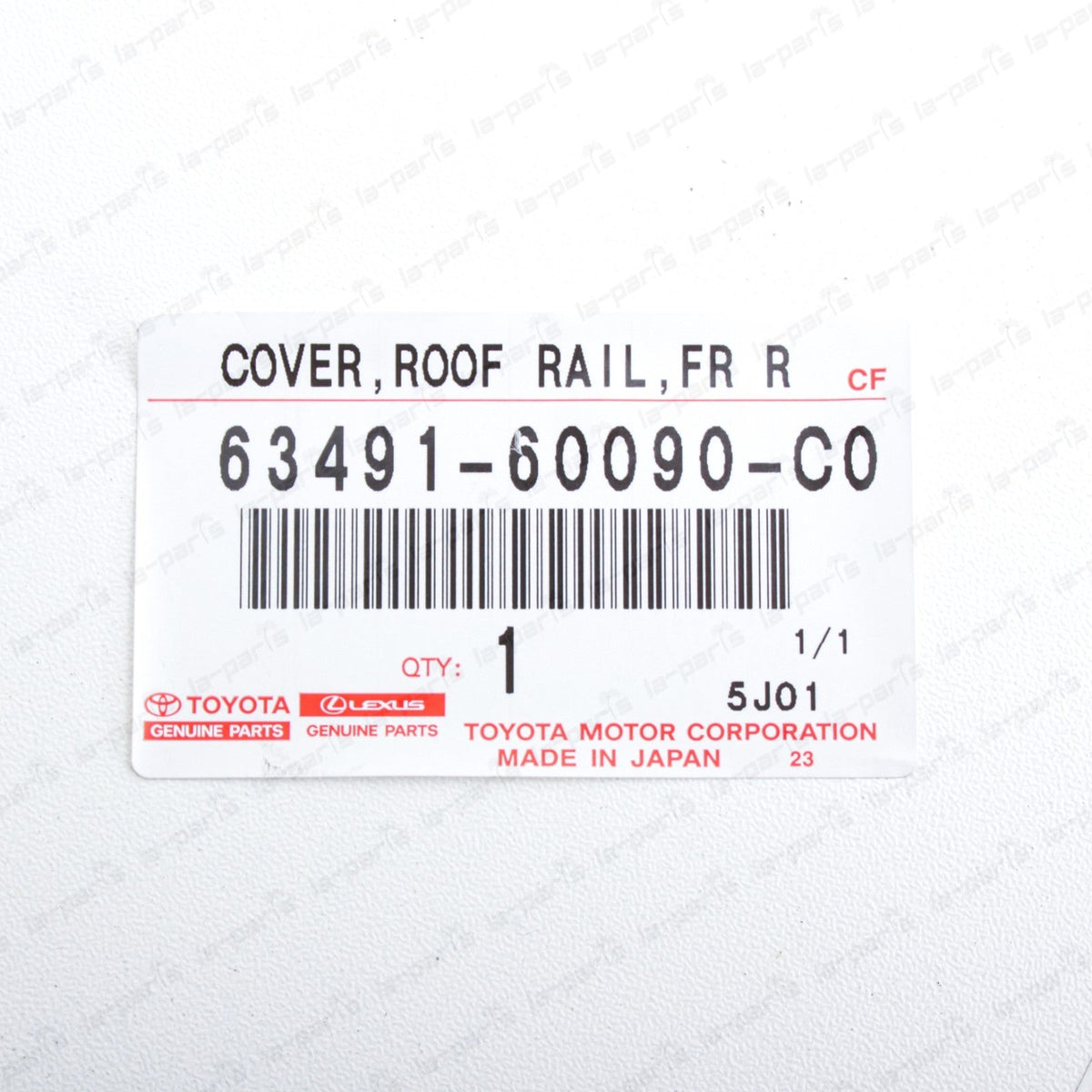 New Genuine OEM Lexus 03-07 LX470 Front Passenger Roof Rack Cover Black 202