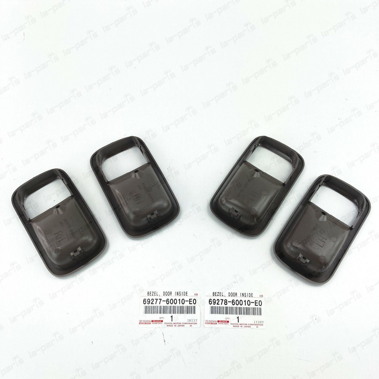 NEW GENUINE TOYOTA LC 80 LEXUS LX450 OAK INNER DOOR HANDLE BEZEL FRONT REAR SET