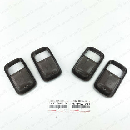 NEW GENUINE TOYOTA LC 80 LEXUS LX450 OAK INNER DOOR HANDLE BEZEL FRONT REAR SET