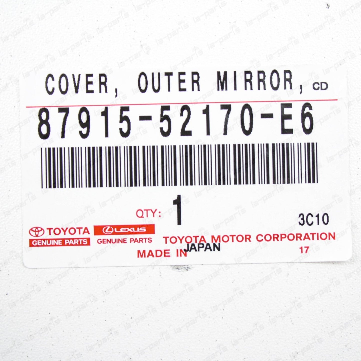 Genuine Toyota 12-19 Prius "C" Passenger Mirror Cover 4X3 Orange 87915-52170-E6