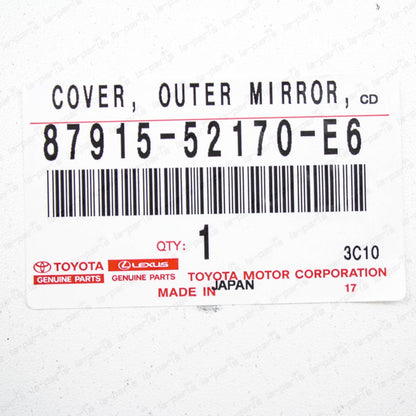 Genuine Toyota 12-19 Prius "C" Passenger Mirror Cover 4X3 Orange 87915-52170-E6
