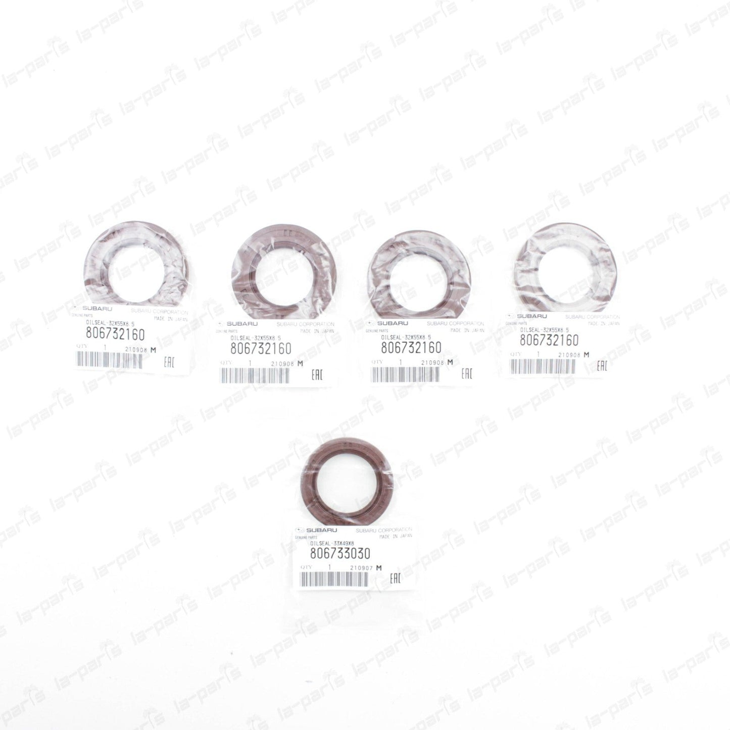 NEW GENUINE SUBARU ENGINE CRANK CAM OIL SEAL KIT TURBO WRX  2.0L EJ205