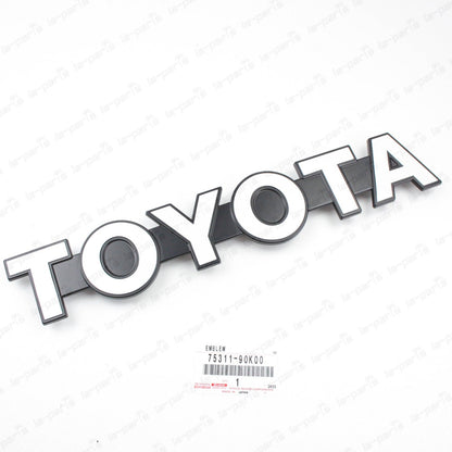 New Genuine Toyota 85-87 Land Cruiser BJ70 Front Grille Panel Emblem 75311-90K00