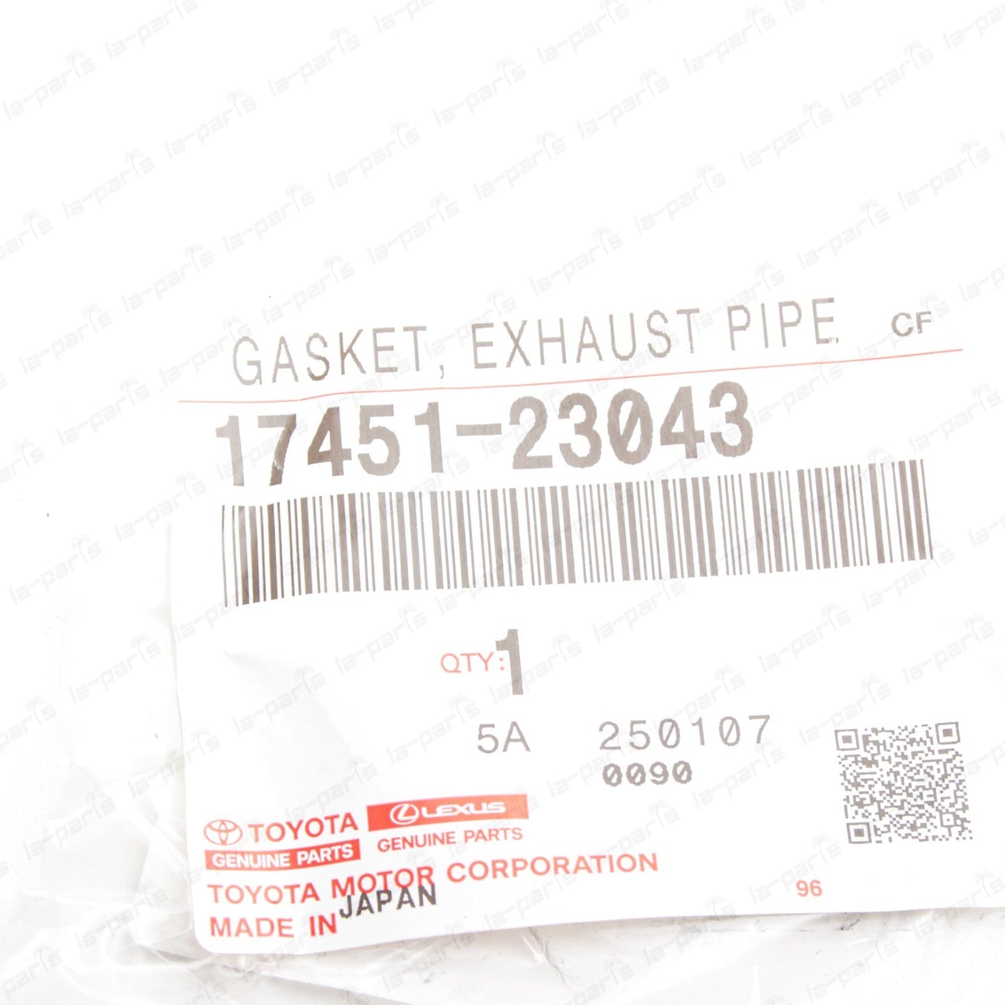 New Genuine OEM Toyota Lexus 2006-2025 Exhaust Pipe Gasket 17451-23043