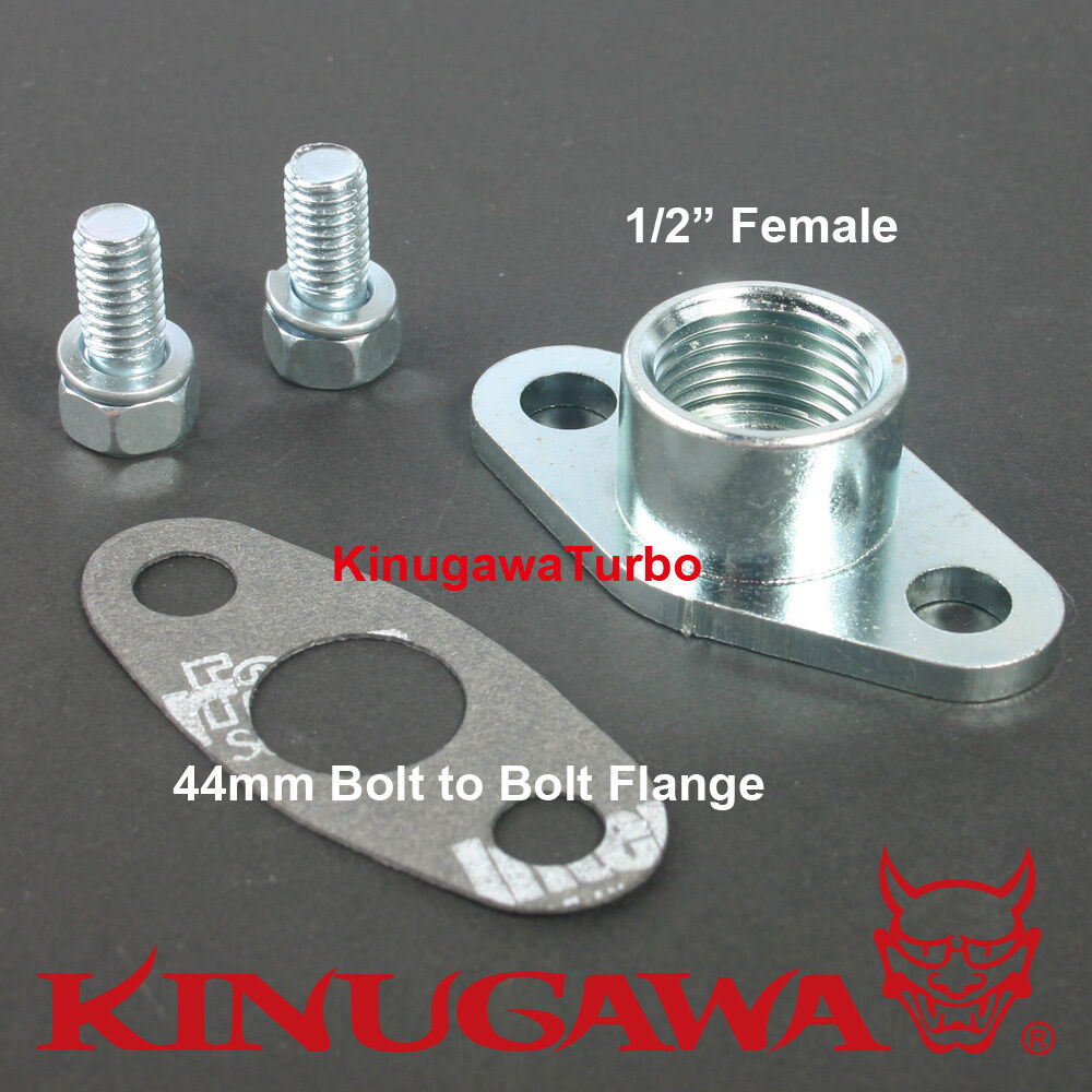 Turbo Oil Return Flange Garrett T2 T25 T28 1/2" Female (44mm Bolt to Bolt )