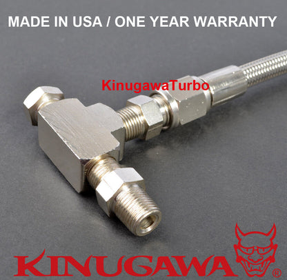 Universal Turbo Oil Feed Line 24" Banjo For EFR 6258 6758 7163 7064 7670 9180