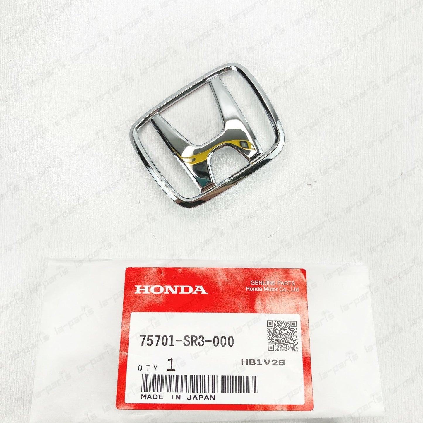 Genuine Honda 92-95 Civic EG Hatchback 3 Door Rear H Emblem Badge Chrome OEM