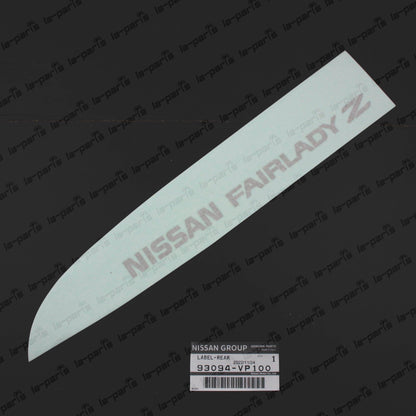 New Genuine Nissan 90-00 300ZX Fairlady Z Z32 JDM Rear Decal Silver 93094-VP100