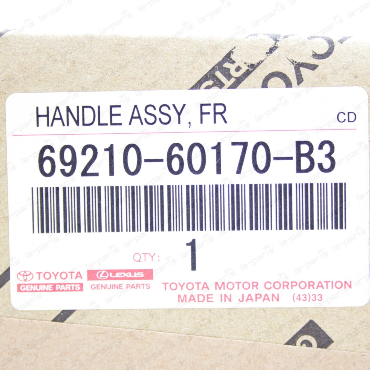 New Genuine Lexus 14-20 GX460 SILVER COLOR 1J4 Outer Rear Door Handle Rh / Lh