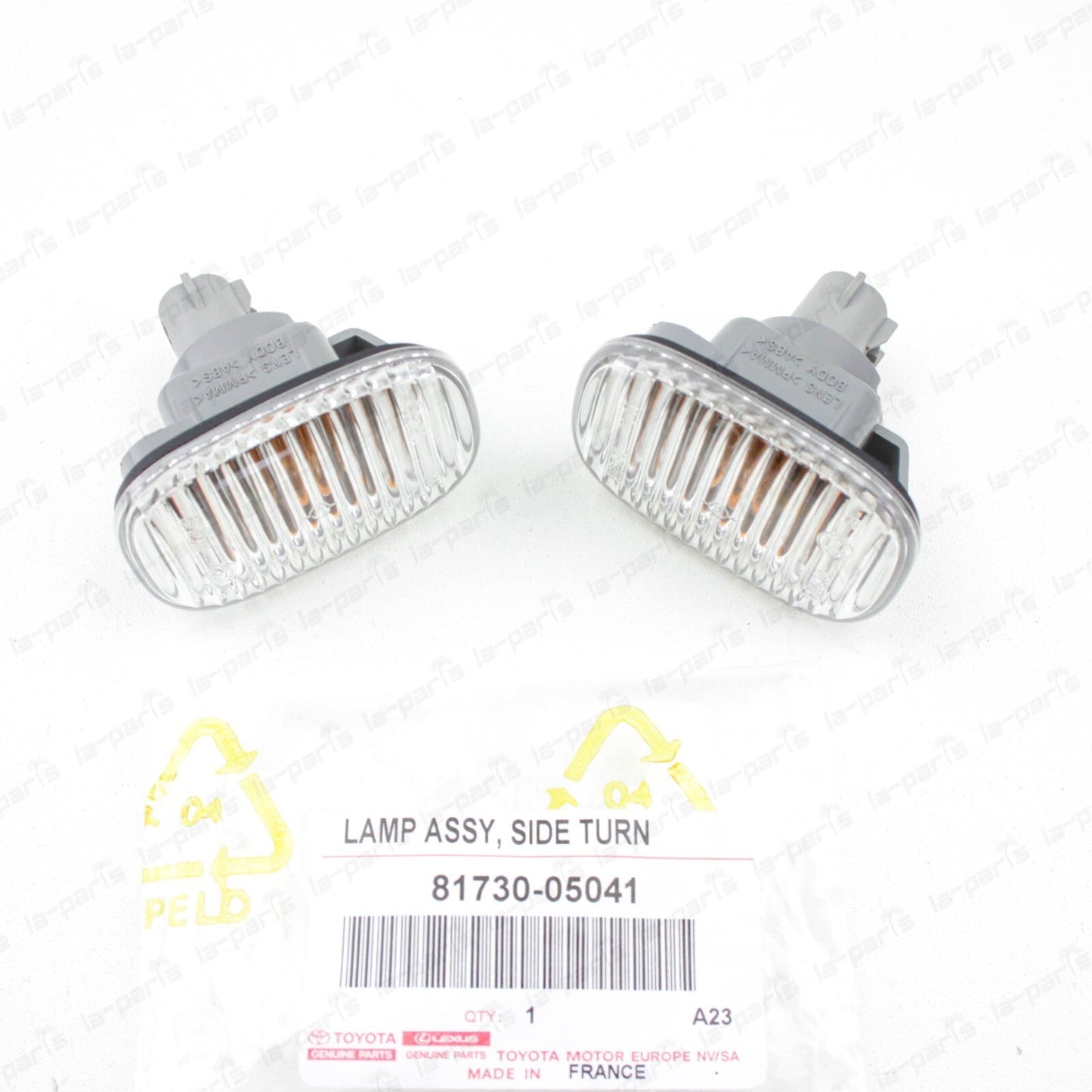 New Genuine OEM Toyota 93-98 Supra JZA80 Clear Fender Side Marker Lights PAIR