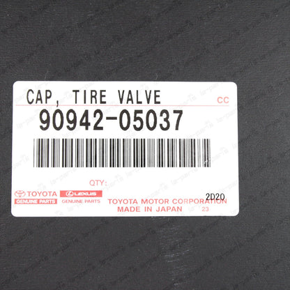 GENUINE TOYOTA  LEXUS ALUMINUM TIRE VALVE STEM CAP SET OF 4  90942-05037