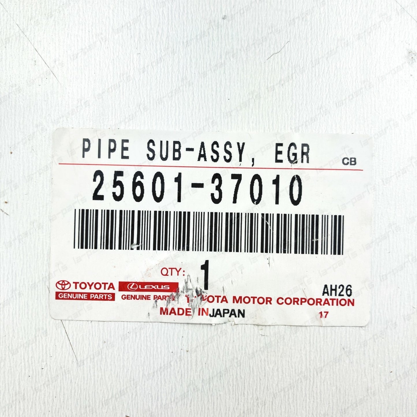 NEW GENUINE TOYOTA PRIUS CT200h EXHAUST PIPE SUB-ASSY EGR W/COOLER 25601-37010