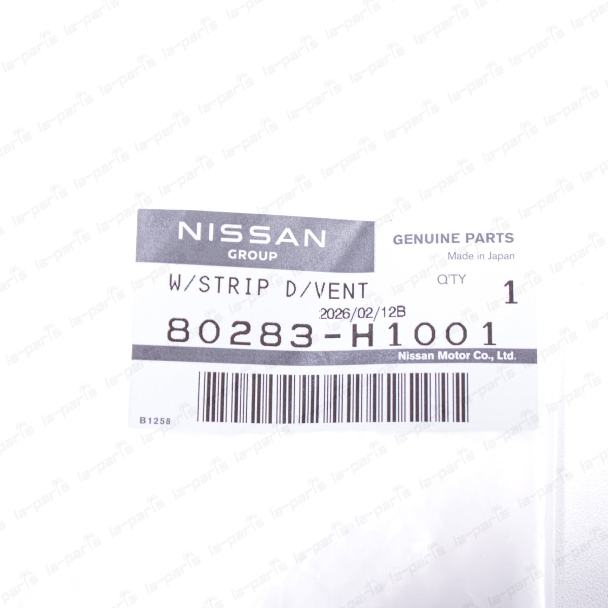 New Genuine OEM Nissan Datsun 1200 Front LH & RH Ventilator Weatherstrip SET