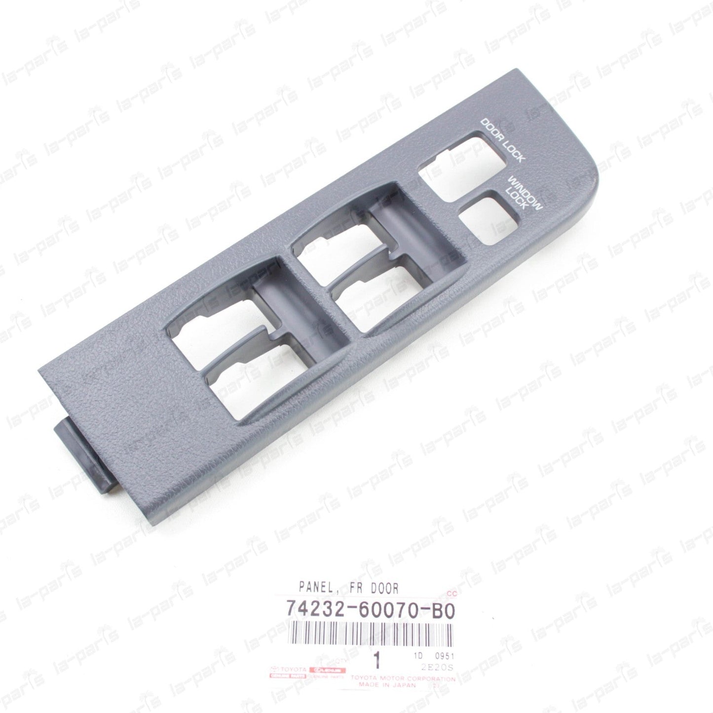 GENUINE TOYOTA 91-97 LC FRONT LEFT ARMREST PANEL WINDOW SWITCH BEZEL 74232-60070