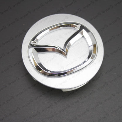 GENUINE MAZDA 3 5 6 MIATA RX8 CX7 CX9 SILVER WHEEL CENTER CAP BBM2-37-190 4PCS