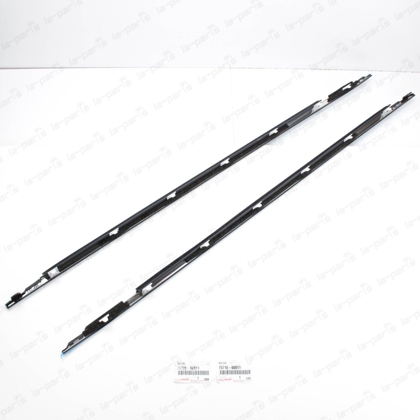 New Genuine Toyota Lc Lexus Lx450 91-97 Front Door Belt Mouldings Set Chrome