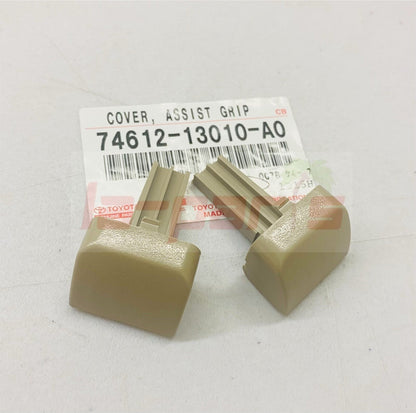NEW GENUINE 74612-13010-A0 FOR LEXUS GX470 DOOR ASSIST GRIP PLUG IVORY SET OF 2