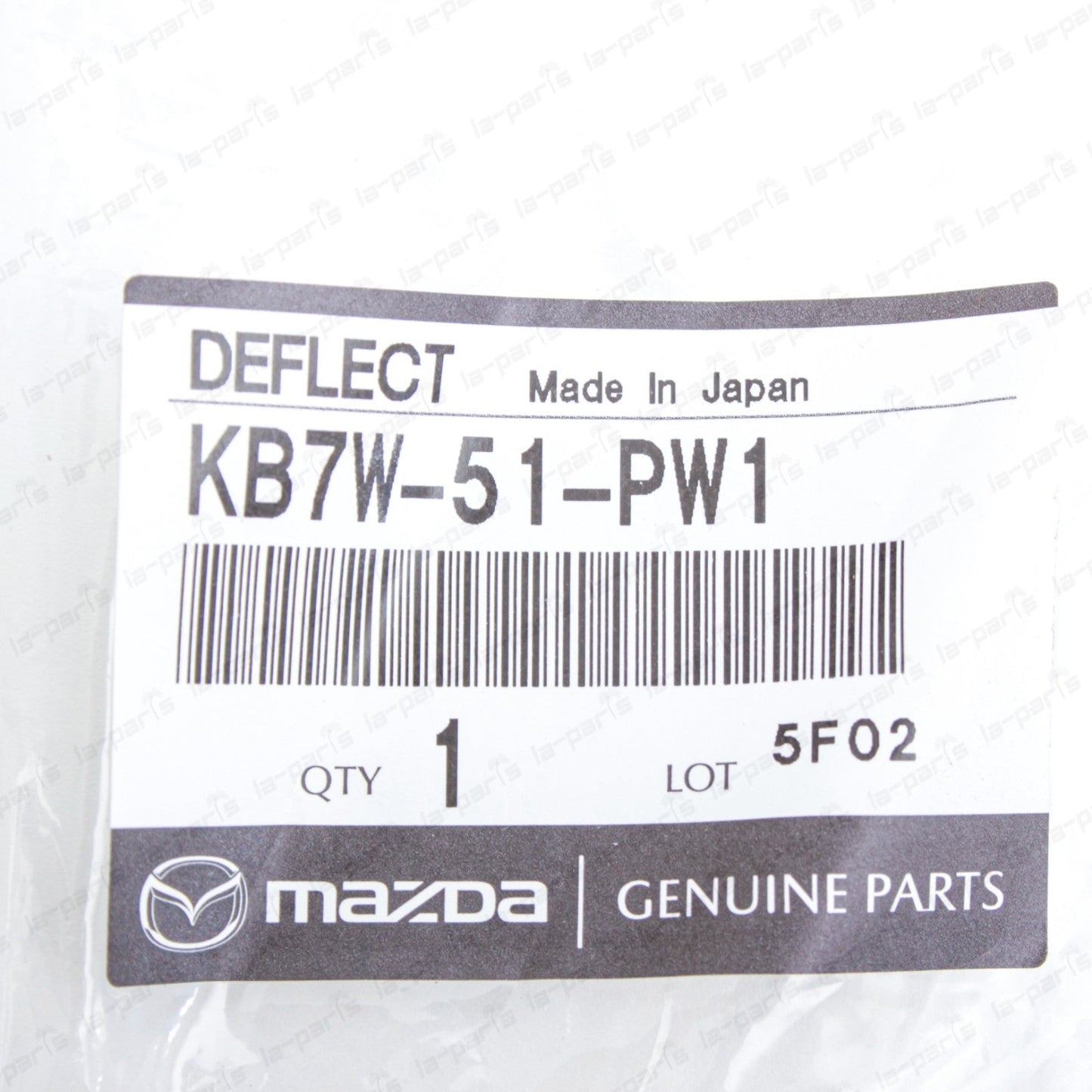 Genuine Mazda 17-24 CX-5 Driver Quarter Panel Mud Shield Mudguard KB7W-51-PW1