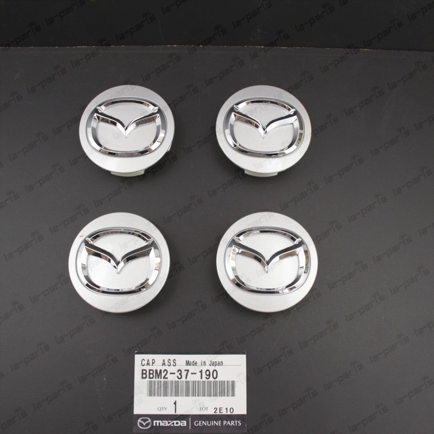 GENUINE MAZDA 3 5 6 MIATA RX8 CX7 CX9 SILVER WHEEL CENTER CAP BBM2-37-190 4PCS