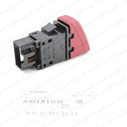 GENUINE SUBARU 02-07 JDM IMPREZA WRX STI LIMITED RED HAZARD SWITCH  83037FE030