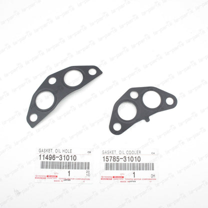 GENUINE TOYOTA SIENNA VENZA HIGHLANDER RX350 RX450h OIL COOLER PIPE GASKETS SET