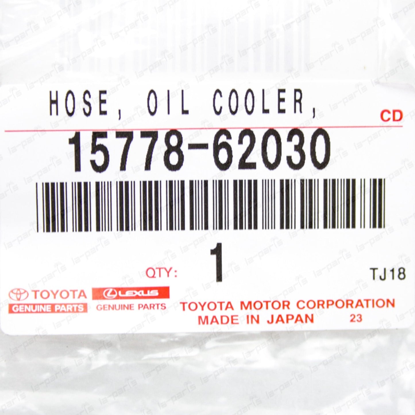 Genuine Toyota 4Runner Tacoma T100 3.4 V6 5VZFE Engine Oil Cooler By-pass Hoses