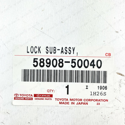 GENUINE LEXUS 01-06 LS430 CENTER CONSOLE COMPARTMENT COVER LOCK 58908-50040